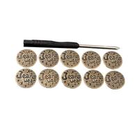 KAHDGSS Lot de 10 boutons de rechange en métal pour jeans et pantalons - 17 mm - Sans couture