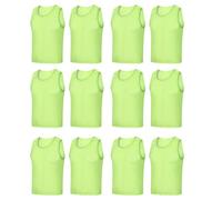 KAHDGSS Lot de 12 gilets d'entraînement d'équipe - Bavoirs de football - Gilets d'athlétisme pour adultes et enfants - Gilets de jeu d'équipe
