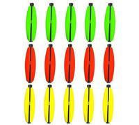 KAHDGSS Lot de 15 flotteurs en mousse pour pêche en eau salée 3,8/5,1/6,3/7,6 cm