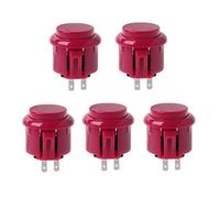 KAHDGSS Lot de 5 petits interrupteurs ronds intégrés pour Jamma Mame 24 mm