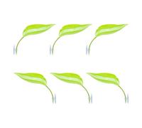 KAHDGSS Lot de 6 plateformes pour tortues et grenouilles - Accessoires en forme de feuille - Dragon barbu - Ventouses - Accessoires pour reptiles