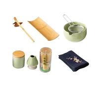 KAHDGSS Lot de 9 ustensiles de cuisine à matcha pour cérémonie matcha fournitures de fête matcha ensemble de couverts matcha accessoires matcha texture céramique