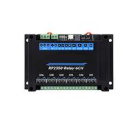 KAHDGSS Module De Relais À 6 Canaux Port Type C Relais Industriels Professionnels pour Interfaces RS485 sur Rails Boîtier ABS Interface Type C Contrôle Industriel