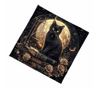 KAHDGSS Nappe carrée en Tissu de Tarot, Tapis de Jeu de société, Oracle Astrologique, Couverture de Carte, Tapis de Divination, Couverture de Divination