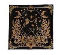 KAHDGSS Nappe de divinations et de tarots en forme d'étoile et de fleurs, nappe, tapisserie, astrologie, sorcellerie, décoration murale