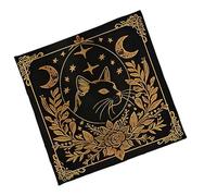 KAHDGSS Nappe de divinations et de tarots en forme d'étoile et de fleurs, nappe, tapisserie, astrologie, sorcellerie, décoration murale