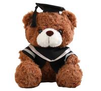 KAHDGSS Ours De Diplôme en Peluche 23 Cm avec Remplissage en Coton PP Doux Docteur Doux pour Le Confort Et La Célébration du Docteur