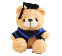 KAHDGSS Ours De Diplôme en Peluche 23 Cm avec Remplissage en Coton PP Doux Docteur Doux pour Le Confort Et La Célébration du Docteur