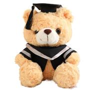 KAHDGSS Ours De Diplôme en Peluche 23 Cm avec Remplissage en Coton PP Doux Docteur Doux pour Le Confort Et La Célébration du Docteur