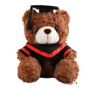 KAHDGSS Ours De Diplôme en Peluche 23 Cm avec Remplissage en Coton PP Doux Docteur Doux pour Le Confort Et La Célébration du Docteur