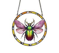 KAHDGSS Panneau en verre teinté coloré en acrylique pour jardin et maison Décoration murale à suspendre à l'intérieur ou à l'extérieur