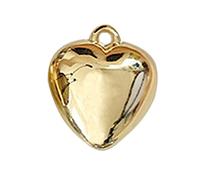 KAHDGSS Pendants À Cœur Gonflé Charmes Perle À Balle Solide pour Bricolage Collier Boucles d'oreilles Bijoux Faire des Fournitures