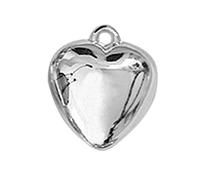 KAHDGSS Pendants À Cœur Gonflé Charmes Perle À Balle Solide pour Bricolage Collier Boucles d'oreilles Bijoux Faire des Fournitures