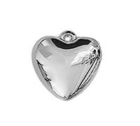 KAHDGSS Pendants À Cœur Gonflé Charmes Perle À Balle Solide pour Bricolage Collier Boucles d'oreilles Bijoux Faire des Fournitures