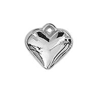 KAHDGSS Pendants À Cœur Gonflé Charmes Perle À Balle Solide pour Bricolage Collier Boucles d'oreilles Bijoux Faire des Fournitures