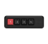 KAHDGSS Petit clavier mécanique 4 touches pour jeux et bureau avec éclairage couleur personnalisable double port USB C