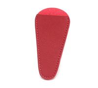 KAHDGSS Petite gaine de ciseaux de broderie de couleur unie pour outil de couture, recourbe-cils, sac de protection, étui de coupe de fil, Rouge