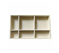 KAHDGSS Plateau de rangement en velours pour rangement de bijoux empilable - Organisateur de bagues - Multifonctionnel - Porte-bijoux moderne