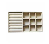 KAHDGSS Plateau de rangement en velours pour rangement de bijoux empilable - Organisateur de bagues - Multifonctionnel - Porte-bijoux moderne