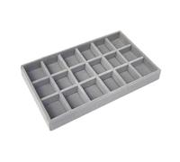 KAHDGSS Plateau de rangement en velours pour rangement de bijoux empilable - Organisateur de bagues - Multifonctionnel - Porte-bijoux moderne