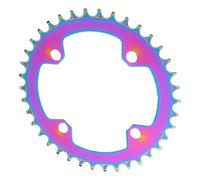 KAHDGSS Plateau de stabilité de chaîne en aluminium à dents larges et étroites pour les amateurs de VTT - Plateau galvanisé coloré