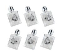 KAHDGSS Portabilité Bouteilles d'eau Sacrées Dorées avec Sceau Sécurisé Cérémonie Catholique Essentielle De Voyage Affichage Pratique Dévotionnelle Conteneur d'eau Sacrée Voyage Étanche