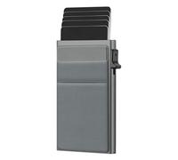 KAHDGSS Porte-Carte Coulissant sécurisé avec Couche de Blocage, Manchon Anti-vol Polyvalent pour Cartes IC, Papier-Monnaie, boîtier en Aluminium