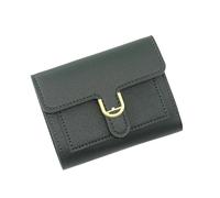 KAHDGSS Portefeuille tendance petit portefeuille compact pour femme en cuir synthétique court portefeuille à trois volets porte-cartes de crédit porte-monnaie simple sac à main pour femme, Vert