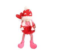KAHDGSS Poupée sans visage de Saint-Valentin - Nains décoratifs faits à la main en peluche - Décoration pour petite amie - Nains décoratifs