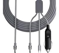 KAHDGSS Rallonge De Câble d'alimentation 3 en 1 pour Connexion 'Une Antenne Parabolique avec Adaptateur USB C pour Allume-Cigare Et Prise 'allumage DC12V
