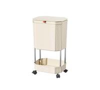 KAHDGSS Renter Friendly Trash Bin Storage Shelf Organizers Not Need Drilling Compactly Kitchen Storage Easy Cleaning Garbage Bin Kitchen Trash Can Shelf