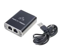 KAHDGSS Répartiteur Ethernet Haute Vitesse 1 À 2/3/4 Adaptateur RJ45 pour Un De Données Rapide 2/3/4 Appareils Mettant en Réseau Simultanément Un Répartiteur Ethernet Gigabit