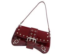 KAHDGSS Sac à bandoulière tendance pour femme en cuir synthétique avec motifs cloutés pour un usage quotidien, a, One Size