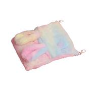 KAHDGSS Sac de couchage en coton rembourré avec motif de lit suspendu pour petits animaux, lavable en machine, poche d'habitat pour animal domestique, grotte suspendue en coton