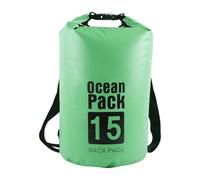 KAHDGSS Sac étanche Adventure avec fermeture à corde, sac de rangement pratique en maille PVC, sacs à bandoulière d'extérieur pour équipements de sport, sacs à dos secs pratiques en maille PVC, Vert