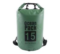 KAHDGSS Sac étanche Adventure avec fermeture à corde, sac de rangement pratique en maille PVC, sacs à bandoulière d'extérieur pour équipements de sport, sacs à dos secs pratiques en maille PVC, vert