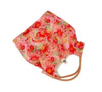 KAHDGSS Sac fourre-tout esthétique réutilisable en toile pour femme, sac à bandoulière pour le shopping, les courses, le travail, le livre, grande capacité, sacs de plage, épaule florale avec poches