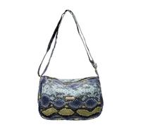 KAHDGSS Sac rétro sous les bras pour femme, petit sac à bandoulière élégant pour femme, tendance, simple aisselle, sac à main à l'aisselle, sac à main rétro pour femme, bleu, One Size