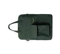KAHDGSS Sacoche pour ordinateur portable moderne avec sangle réglable, tissu haute densité, poches organisationnelles, antivol pour ordinateur portable professionnel, Vert