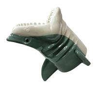 KAHDGSS Seau à popcorns en forme de poisson amusant - Boîte de service pour Halloween, cinéma, soirée - Bol de service pour les amateurs de popcorns