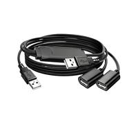 KAHDGSS Séparateur De Matrices USB Isolé en PVC Prenant en La Connexion 2 Appareils Femelles pour Les Systèmes Vidéoconférence sans Couture Branche L'extension USB