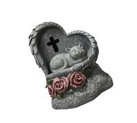 KAHDGSS Statue Commémorative d'animaux De Compagnie Plaques Marqueurs Funéraires Pierres Tombales pour Décoration Élégante Cimetières d'animaux Compagnie