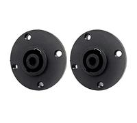 KAHDGSS Sturdy Connection Audio Speaker Jack Twist Lock 4 Pole Round 4-Pin Panel Mount Audio Speaker Twist Lock Female Speakon Female Jack Socket