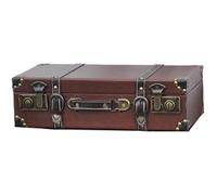 KAHDGSS Style européen à la mode en cuir PU Coffre de rangement valises de voyage avec grande capacité Designs pour la décoration de la maison