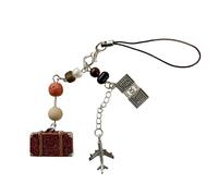 KAHDGSS Style vintage - Sangle de téléphone - Longueur réglable - Pendentif valise - Pour une utilisation tendance et polyvalente