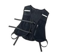 KAHDGSS Support de téléphone réglable pour la course à pied, gilet réfléchissant, sac à dos unisexe de course à pied pour téléphone, carte, serviette, gilet de sport unisexe