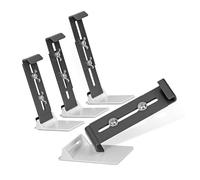 KAHDGSS Supports de jardinières stables en acier inoxydable réglable en hauteur pour extérieur, coupe-vent, imperméable, supports de jardinière de jardin invisibles
