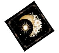 KAHDGSS Tapis de lecture portable lavable en velours mystique pour cérémonies de divination, tarots pliables