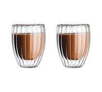 KAHDGSS Tasse élégante en verre borosilicate transparent à double paroi pour un plaisir de boisson confortable et sûr - Tasse d'étudiant conviviale