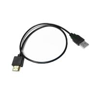 KAHDGSS USB 2.0 Mâle À Hdmicompatible d'alimentation Convertisseurs Câble 0 5 M pour Les Voyages Et L'adaptateur d'alimentation De Connexion Temporaire